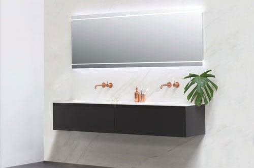 落地式臺盆雙人白色